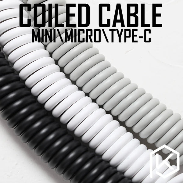 Coiled Cable USB C for Keyboads