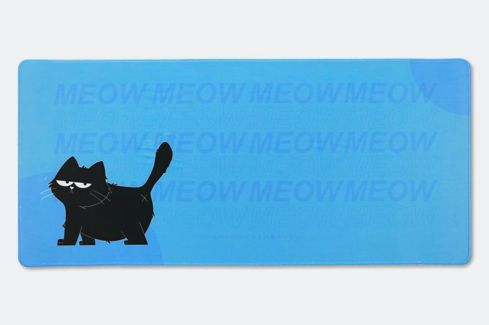 Keeblie Deskmat: 900x400 Cute Soft-Touch Rubber with Stitched Edges