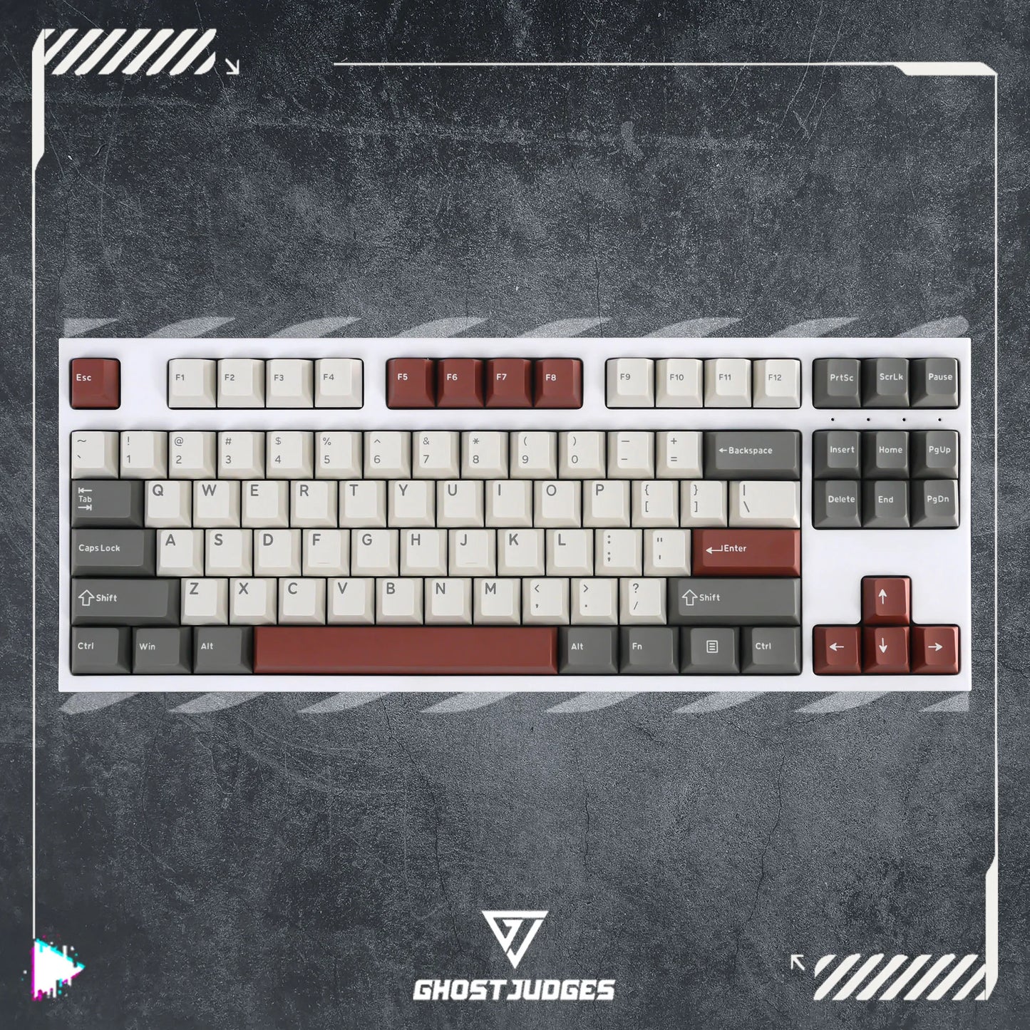 GJ Space Keycap Set | PBT Doubleshot, Cherry Profile, Astronaut Theme